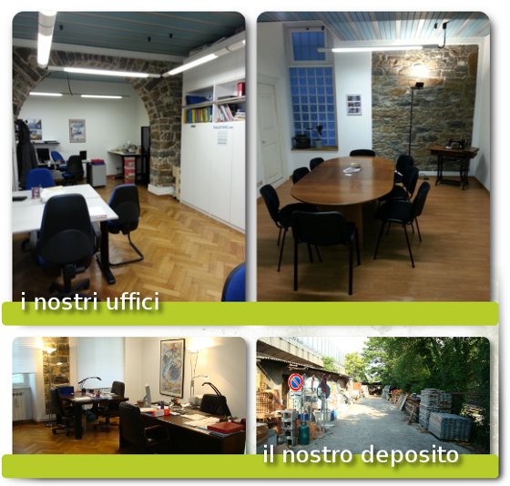 Gli uffici di Riadattare S.r.l. in via Cadorna 21 a Trieste